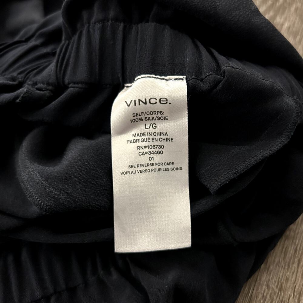 Vince 100% Silk Flutter Sleeve Open Back Jumpsuit… - image 3